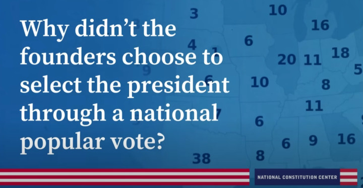 Why didn’t the founders choose to select the president through a national popular vote?