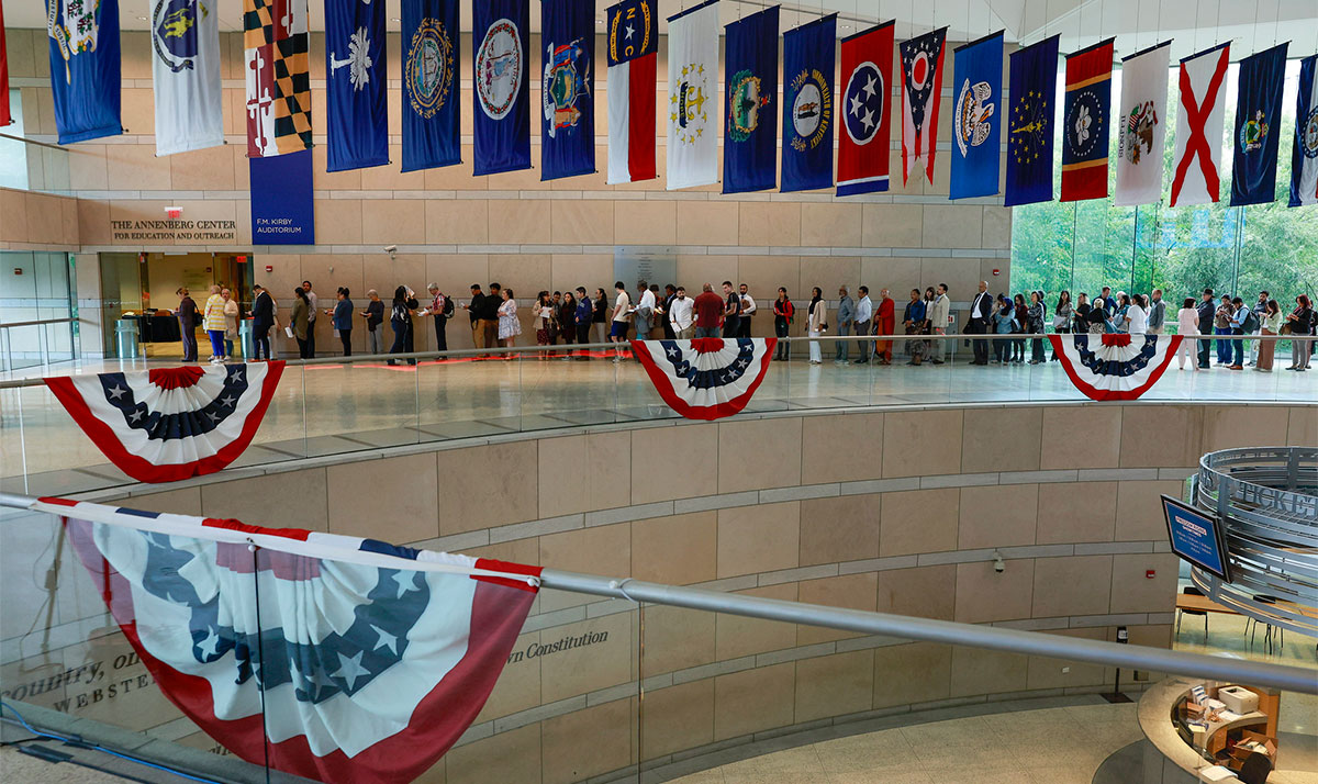 Photo of Constitution Center entry hall