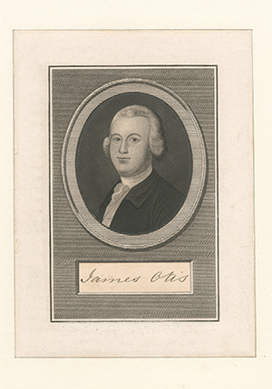 Engraving by Oliver Pelton of James Otis, 1854.